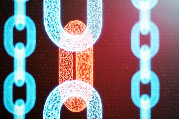 Two futuristic terminals exchanging cryptographic keys represented as streams of entangled photons. An eavesdropper is trying to intercept the photons, but their attempt is causing the photons to alter their state, alerting the legitimate users.