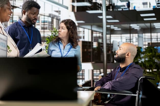 A diverse group of employees collaborating in a modern office setting, representing the workforce affected by the impending labor laws.