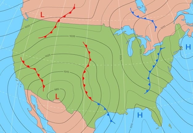 A map of the United States showing areas at high risk of coastal flooding due to rising sea levels, with specific regions highlighted to indicate the extent of potential inundation. This image illustrates the localized impacts of climate change within the US.