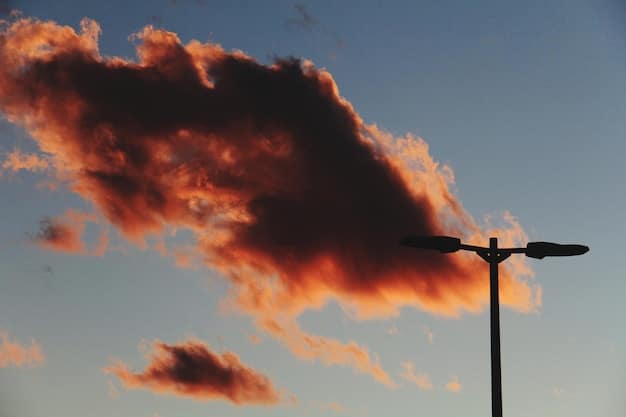A close-up shot of a wind turbine farm at sunset, with a clear blue sky in the background. The image highlights the increasing reliance on renewable energy sources as part of the climate change mitigation strategy.