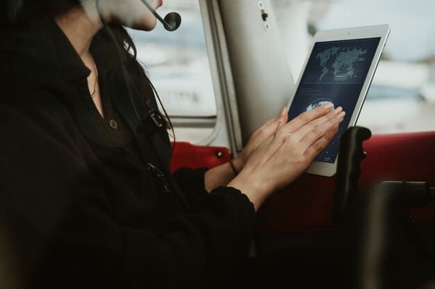 Paramedics in an ambulance using a 5G-enabled tablet to transmit patient data to a hospital, with a faint digital overlay indicating connectivity, symbolizing advanced emergency care.