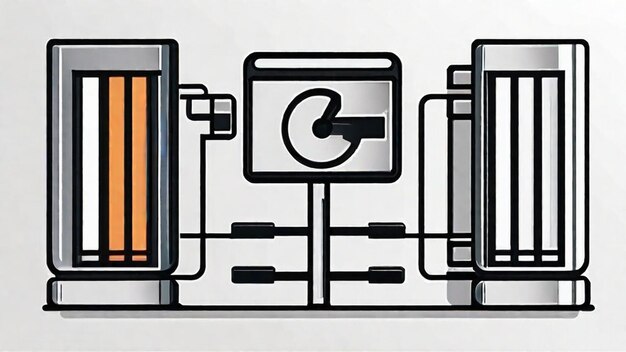 A stylized graphic depicting energy storage solutions, showing advanced battery packs connected to a smart grid, with subtle glowing lines representing data and energy flow, set against a backdrop of a modern city skyline.