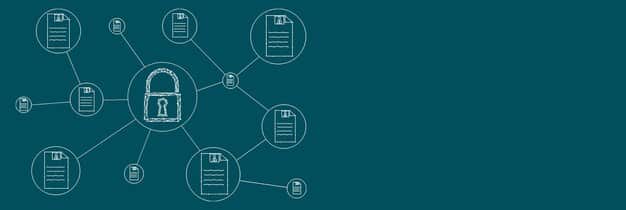 A detailed infographic showing interconnected legal documents and compliance checkboxes, with lines leading to secure data icons, illustrating a structured approach to understanding and implementing cybersecurity regulations.