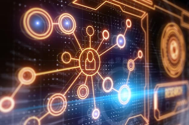 A graphic showing several interconnected nodes, each labeled with a key principle of AI ethics (Fairness, Transparency, Accountability, Privacy). The nodes are linked by lines, representing the interconnectedness of these ethical considerations. The background is a subtle geometric pattern, enhancing the visual appeal. Illustrate the key considerations of How Will the Updated AI Ethics Guidelines Impact US Tech Companies in 2025.