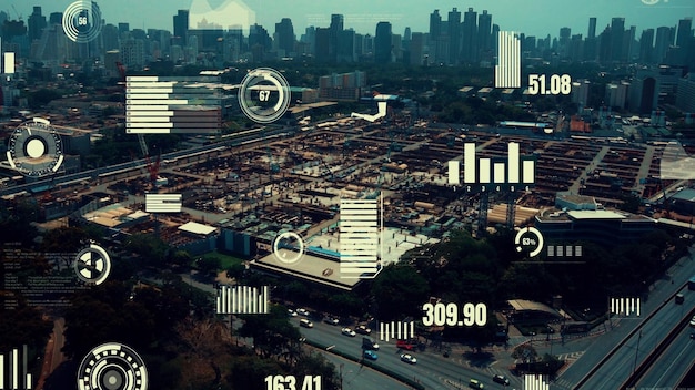A dashboard displaying real-time city data, including traffic patterns, energy consumption, and public safety metrics. The dashboard is powered by AI and data analytics tools, visualizing how Smart Cities in the US: How Technology is Reshaping Urban Living and What It Means for You are managed and optimized.