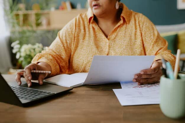 A close-up shot of a person filling out IRS Form 5695 on a desk, with a calculator and documents related to solar panel installation nearby. The focus is on the interaction with the form, symbolizing claiming the Investment Tax Credit.