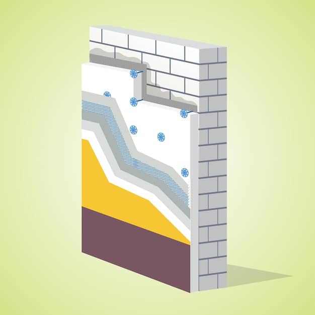 A cross-section of a wall showing aerogel insulation in action. The image illustrates the material's ability to prevent heat transfer and maintain a consistent temperature, highlighting the innovations related to