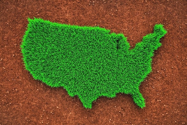 A map of the United States highlighting different agricultural regions or zones, possibly with overlaid icons representing various crop types or farming practices, to visually represent regional diversity.