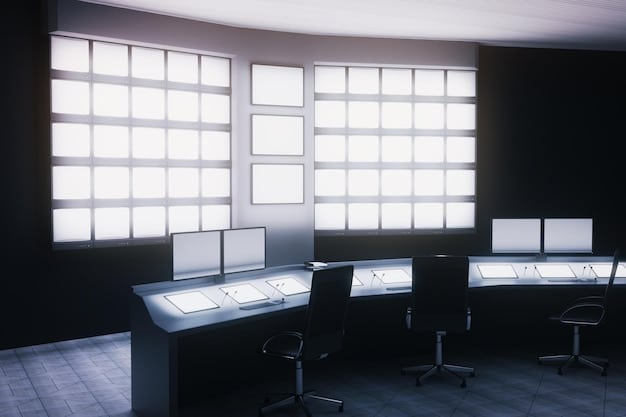 A split-screen image showing a courtroom on one side and a server room filled with blinking lights on the other. The image symbolizes the intersection of legal and technological considerations in US Policy on Artificial Intelligence: Navigating the Ethical and Legal Landscape.