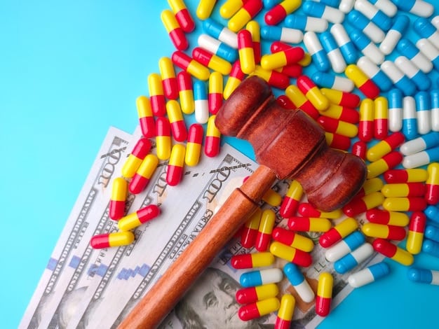 A split image contrasting the cost of a prescription drug in the US versus another developed country, visually representing the challenges in US Policy on Healthcare Access: Understanding the Latest Reforms and Their Impact. The image emphasizes the high drug costs in the US.