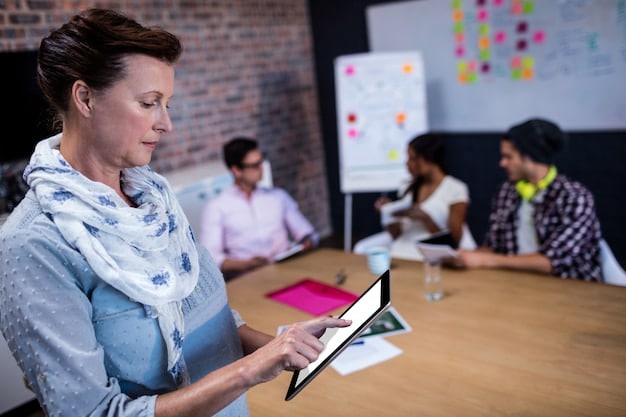 A person attending a digital marketing workshop, attentively taking notes. The workshop setting includes a whiteboard with SEO and social media strategy diagrams, clearly illustrating the educational environment and their focus on skills needed for How to Become a Digital Marketing Expert in 6 Months: A Practical Roadmap.