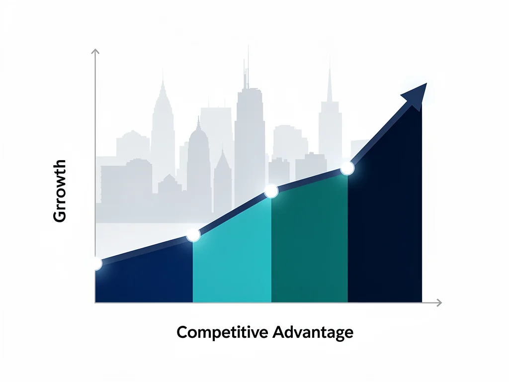 Projected growth chart for U.S. companies using human-centric design