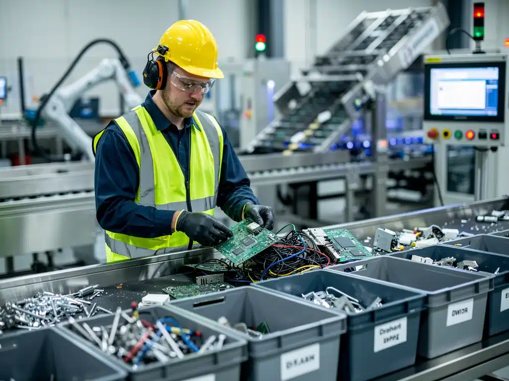 Electronic waste recycling for circular economy in the US