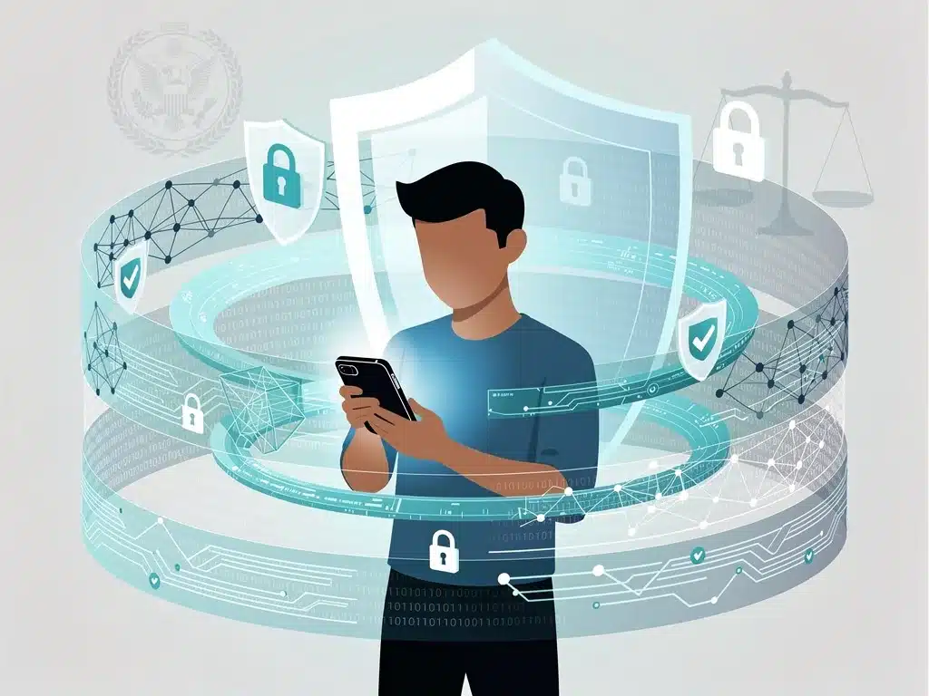 Consumer data interaction with new AI-driven privacy protections.