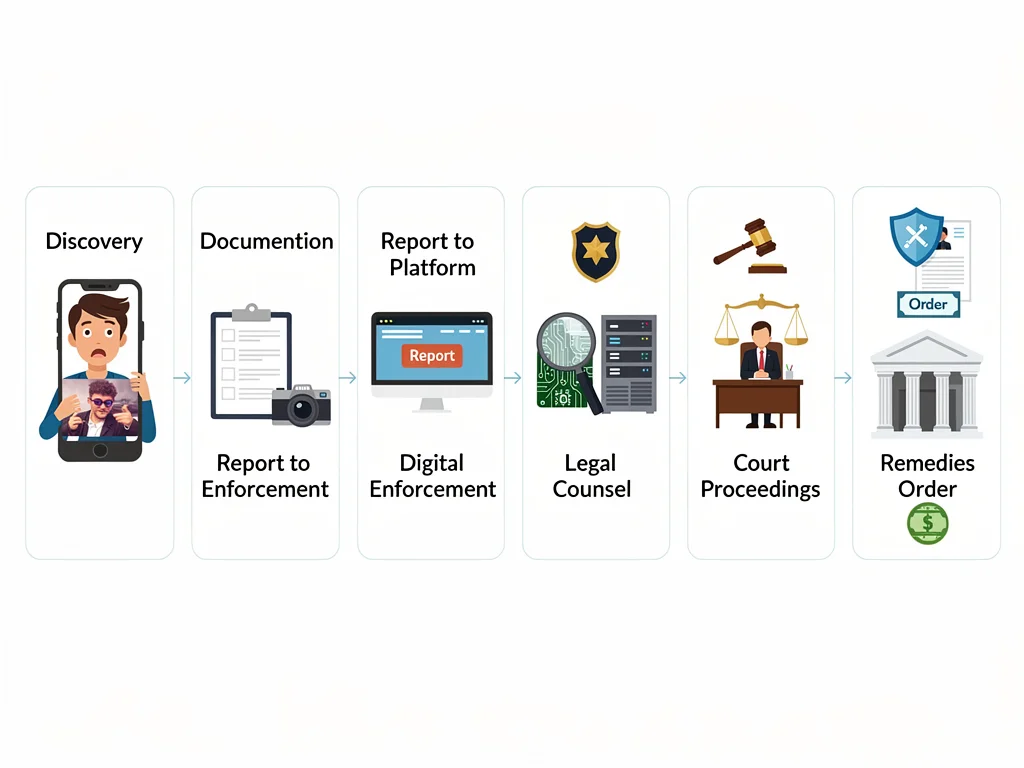 Legal process for deepfake harm and accountability